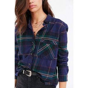 Urban outfitters BDG flannel blue green